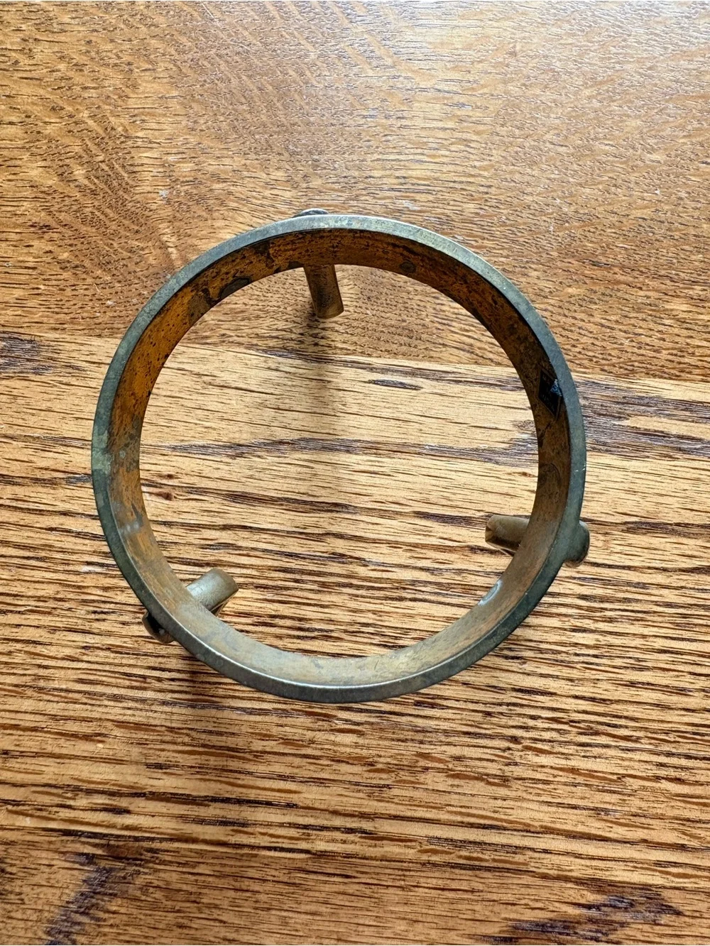 Vintage Brass Three leg Egg Stand - made in India